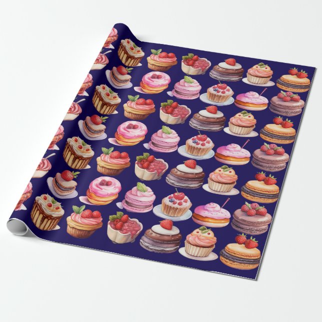 Presente Papel de enrolamento de doces ameaças (Desenrolado)