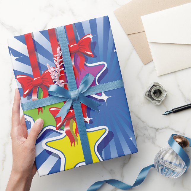 Presente Papel de enrolamento de enfeites de natal (Criador carregado)