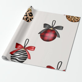 Presente Papel de enrolamento de enfeites de natal