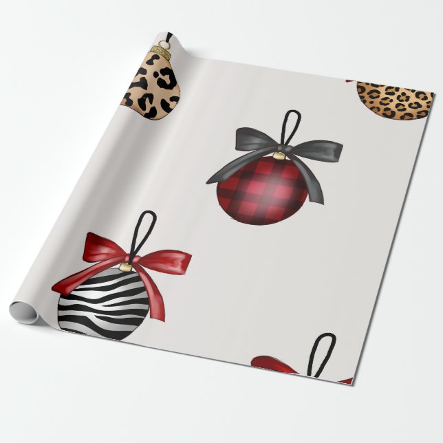 Presente Papel de enrolamento de enfeites de natal (Desenrolado)