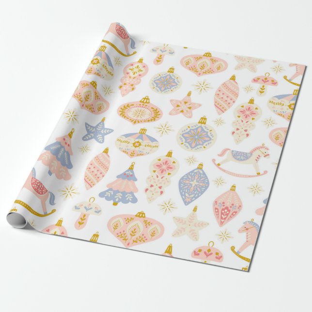 Presente Papel de enrolamento de Enfeites de natal de Paste (Desenrolado)