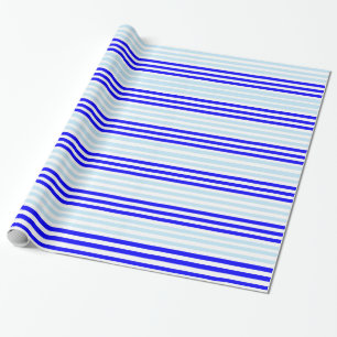 Presente Papel de enrolamento de faixa azul