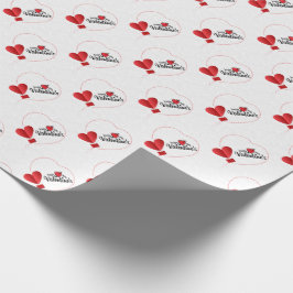 Presente Papel de enrolamento de felizes dias de os namorad