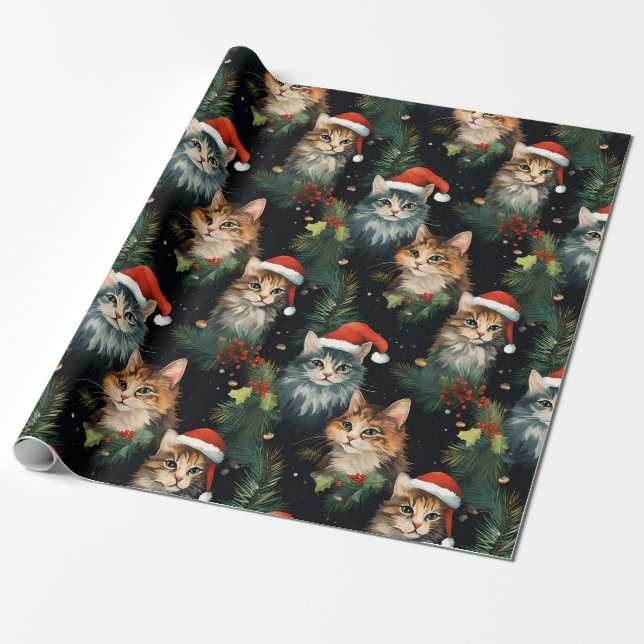 Presente Papel de enrolamento de feriados (Desenrolado)