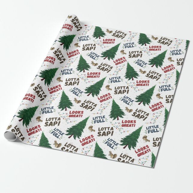 Presente Papel de enrolamento de férias de Natal (Desenrolado)