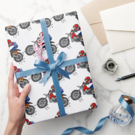 Presente Papel de enrolamento de Festas de aniversário moto