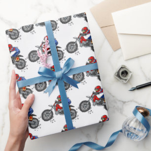 Presente Papel de enrolamento de Festas de aniversário moto