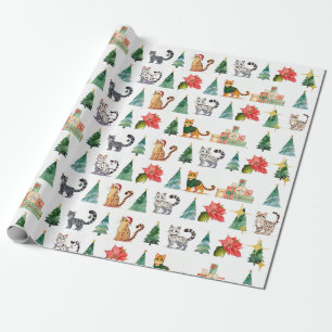 Presente Papel de enrolamento de festas de gato (Bengala, M