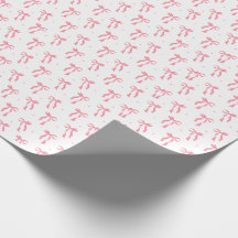Papel de enrolamento de fita colchete rosa