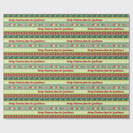 Presente Papel de enrolamento de fitas de Natal personaliza