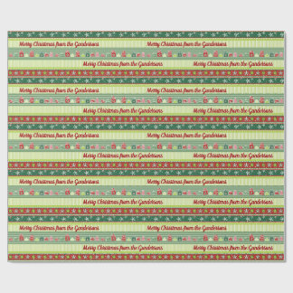 Presente Papel de enrolamento de fitas de Natal personaliza