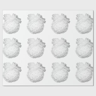 Presente Papel de enrolamento de flocos de neve brancos