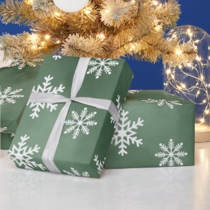 Presente Papel de enrolamento de flocos de neve de inverno 