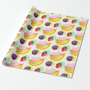 Presente Papel de enrolamento de Frutas tropical
