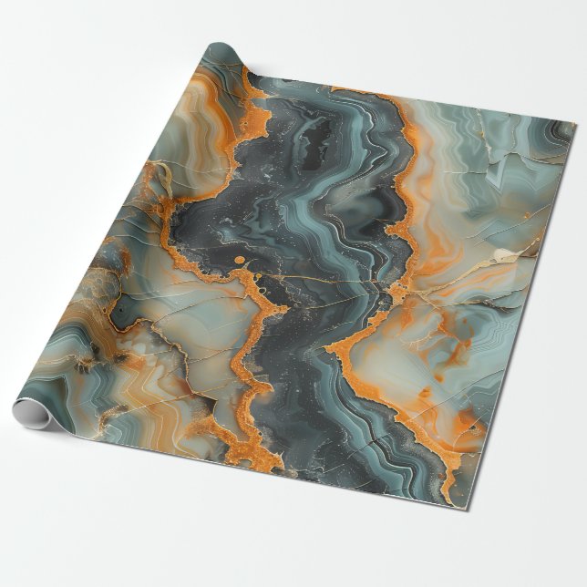 Presente Papel de enrolamento de Geode (Desenrolado)