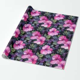 Presente Papel de enrolamento de Hibiscus com Aquarela