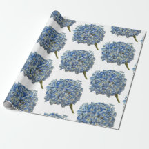 Papel de enrolamento de Hydrangea azul