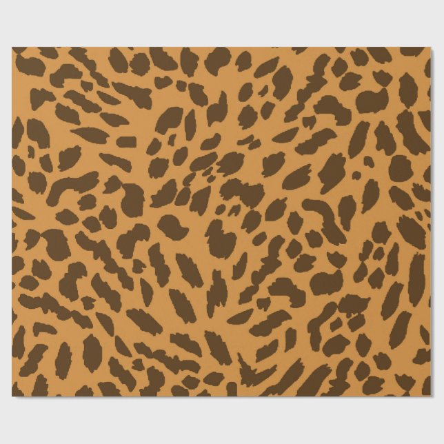 Presente Papel de enrolamento de Impressão de Cheetah a neg (Aberto)