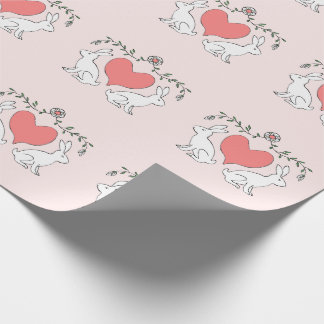 Presente Papel de enrolamento de Impressão de Coelhinhos e 