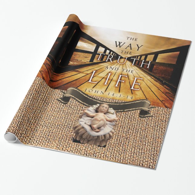 Presente Papel de enrolamento de Jesus Cristo (Desenrolado)