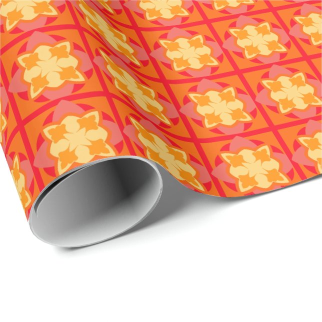 Presente Papel de enrolamento de laranja de sangue (Ponta do rolo)