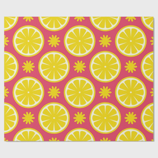 Presente Papel de enrolamento de limão vermelho (Aberto)