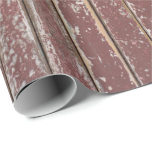 Presente Papel de enrolamento de madeira marrom