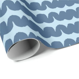 Presente Papel de enrolamento de Marinho azul-claro com ris