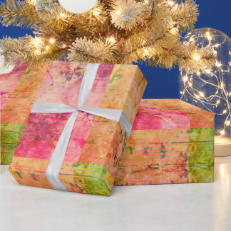 Presente Papel de enrolamento de materiais em quadrados de 