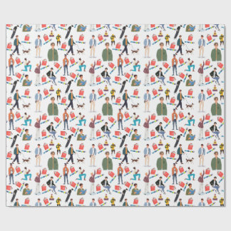 Presente Papel de enrolamento de Namorado de Livro