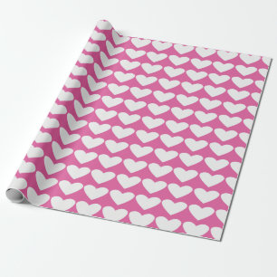 Presente Papel de enrolamento de Namorados, cor-de-rosa e b