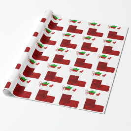 Presente Papel de enrolamento de natal