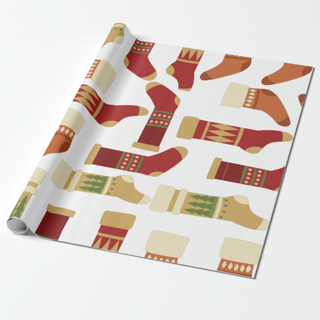 Presente Papel de enrolamento de natal (Desenrolado)