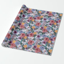 Papel de enrolamento de Natal da Flor de inverno