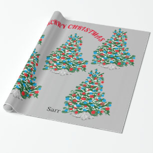 Presente Papel de enrolamento de Natal de 30 polegadas x 6