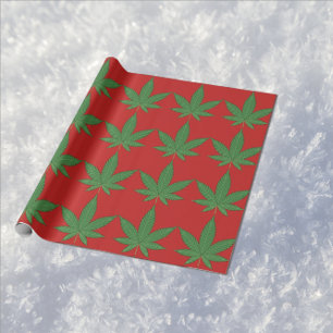 Presente Papel de enrolamento de Natal de Folha de Erva