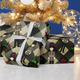 Presente Papel de enrolamento de Natal do Soldado Britânico