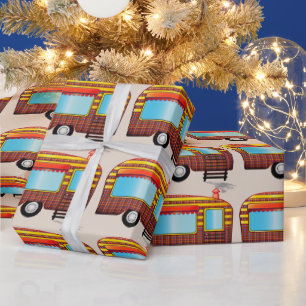 Presente Papel de enrolamento de Natal do trailer viagem RE