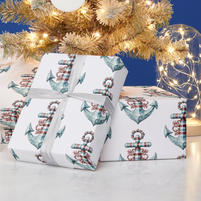 Presente Papel de enrolamento de Natal em Ancoragem Náutica (Feriados)