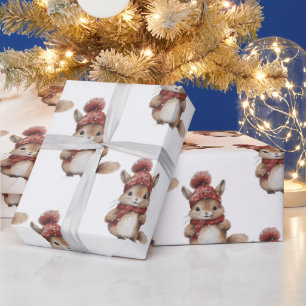 Presente Papel de enrolamento de Natal em Esquilo