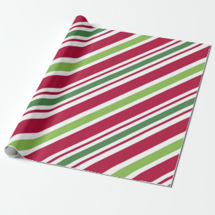 Presente Papel de enrolamento de Natal em Stripe Negrito