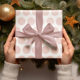 Presente Papel de enrolamento de Natal para Bolinhas Rosa M