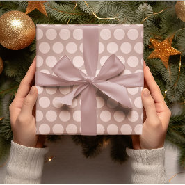 Presente Papel de enrolamento de Natal para Bolinhas Rosa M