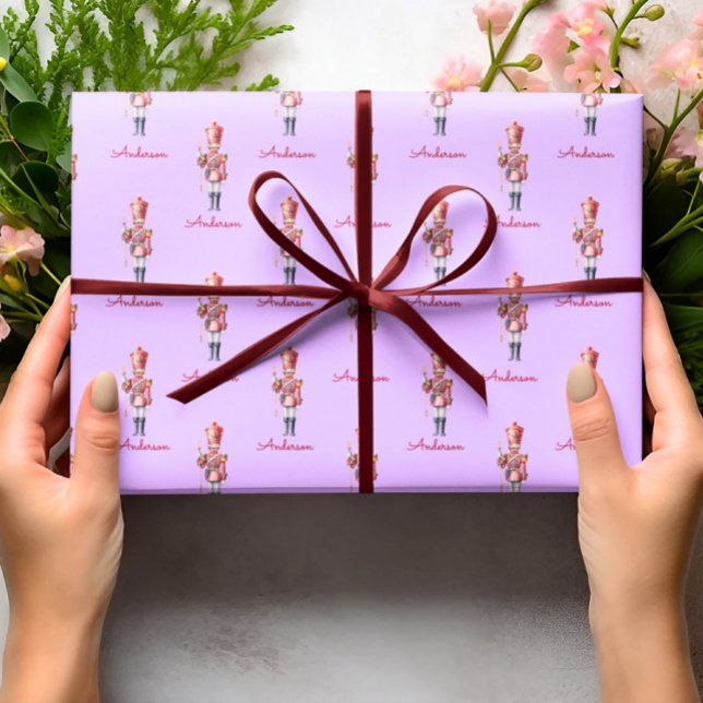 Presente Papel de enrolamento de Natal Personalizado Nutcra (Criador carregado)