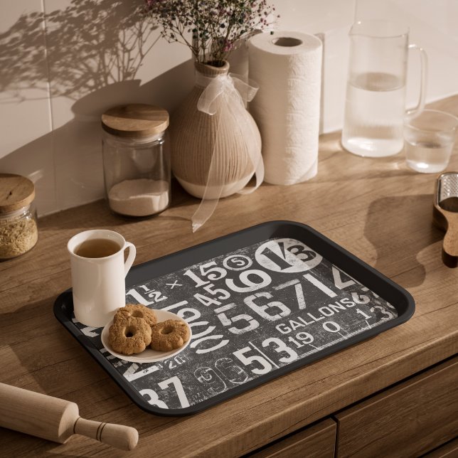 Presente Papel de enrolamento de números de vinhetas para d (This is a mockup, your design may appear larger or smaller on your decoupage item depending on size)