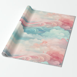 Presente Papel de enrolamento de ondas de nuvem suave