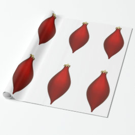 Presente Papel de enrolamento de ornamento vermelho