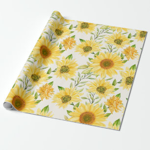 Presente Papel de enrolamento de padrão floral