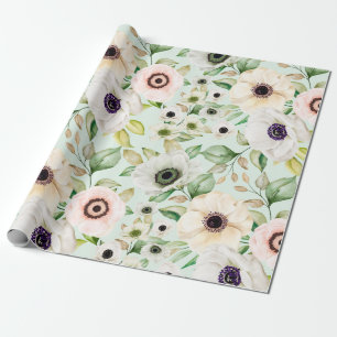 Presente Papel de enrolamento de padrão floral