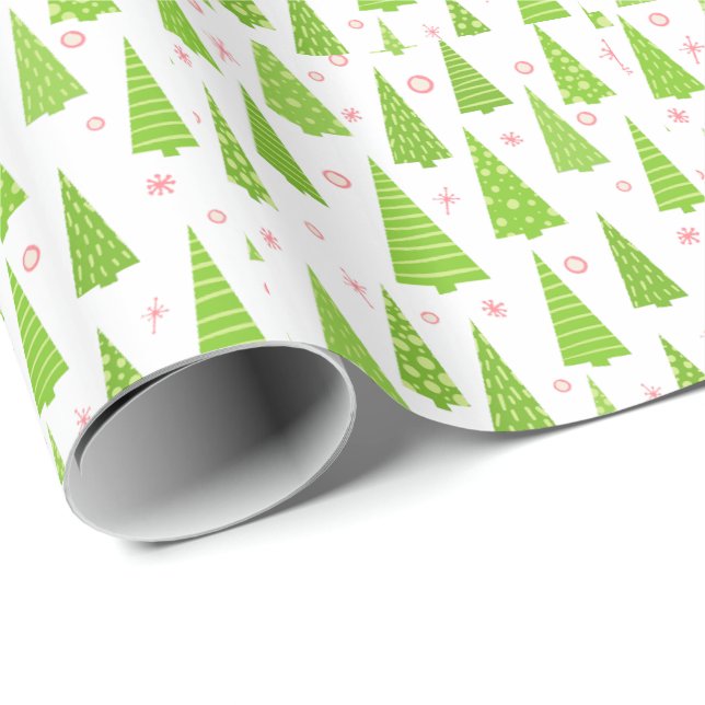 Presente Papel de enrolamento de padrões em árvores de Nata (Ponta do rolo)